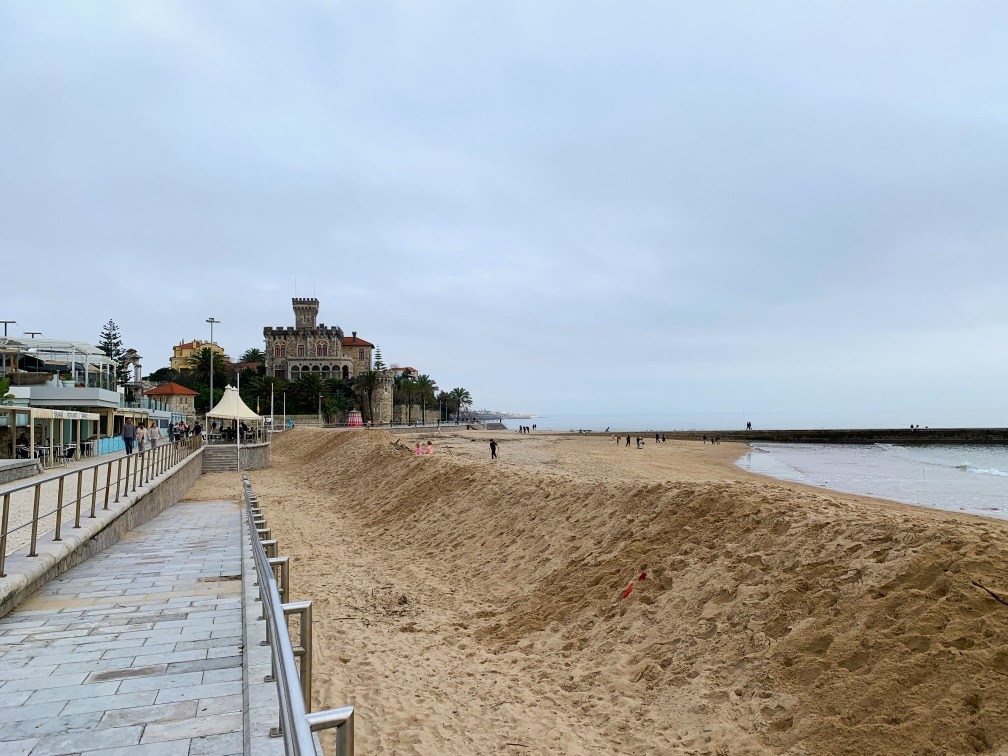 beach promenade in Cascais, Portugal