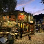 European cobblestone street