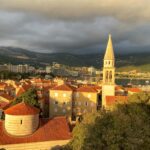 Budva, Montenegro at sunset